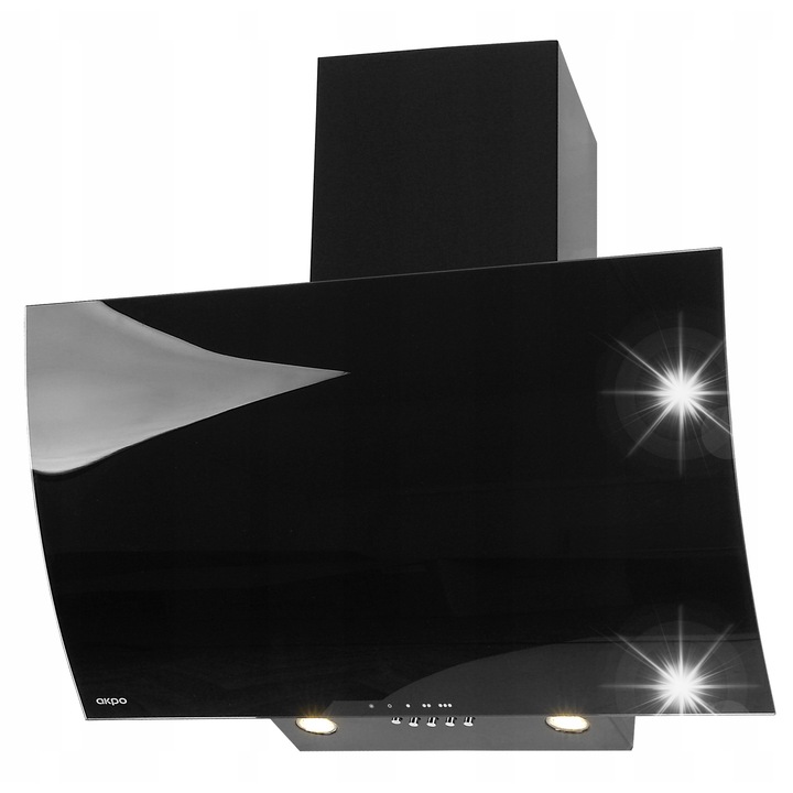 Абсорбатор Akpo Clarus 60 см, LED, 170 м³/ч, черен, 3 скорости