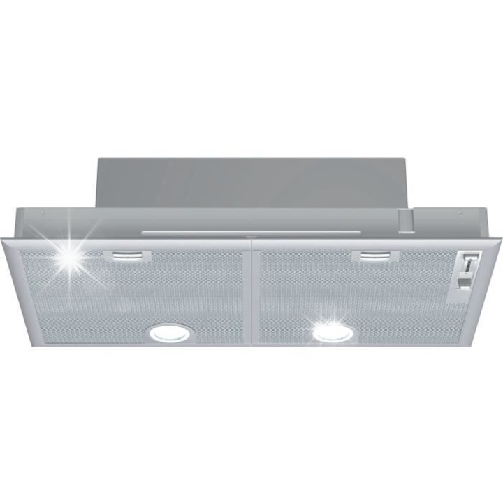 Вграден абсорбатор Siemens LB75565, 3 степени на мощност, 638 m3/h, 56 dB, сребрист, 73x25.5x38см