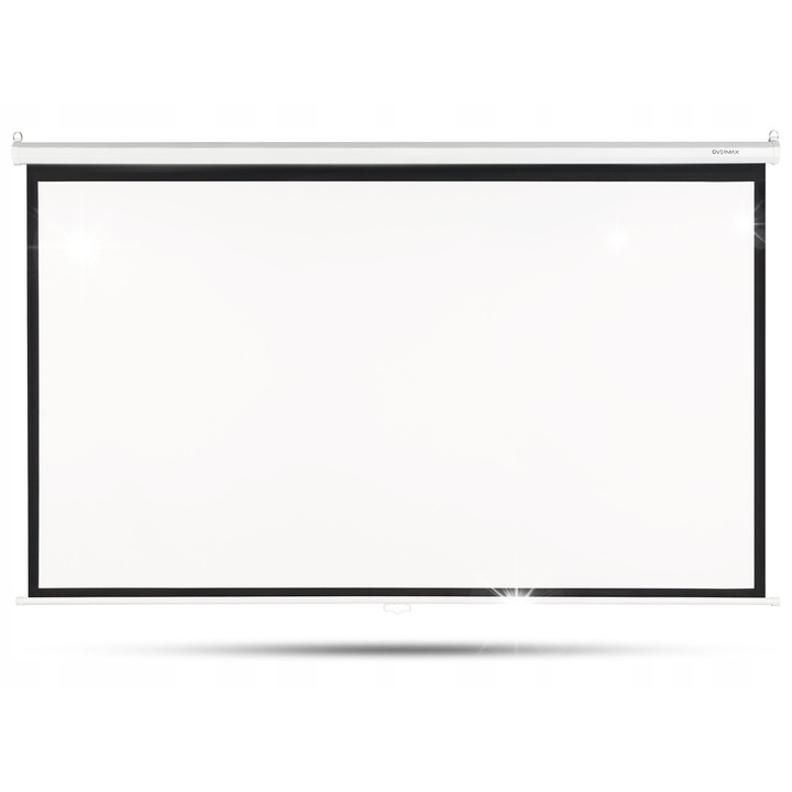 Прожекционен екран Overmax Automatic Screen 120", бял, 266x144см, с дистанционно управление