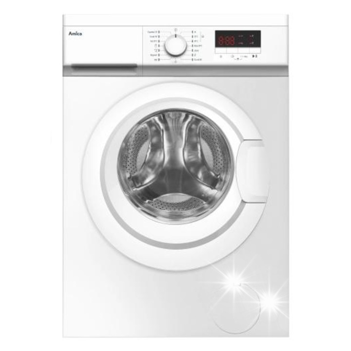 Пералня Amica EWAS610DL Slim 6кг 1000rpm 43л 80dB Бяла 40x59,5x85см
