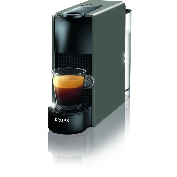 Автоматична кафемашина Krups Essenza Mini, 1260 W, 19 бара, капацитет 0.6 л, сива