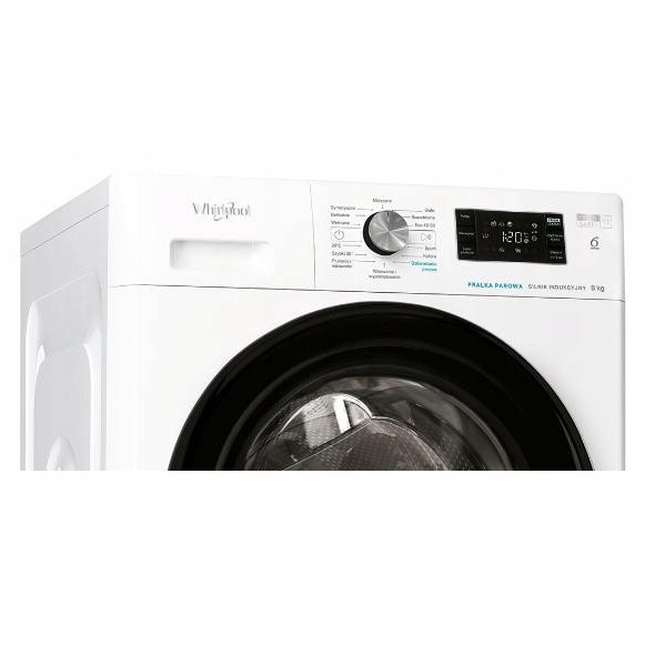 Masina de spalat rufe Whirlpool FFB 8469 BV, 8 kg, 1351 rpm, alb, 63x60x85 cm