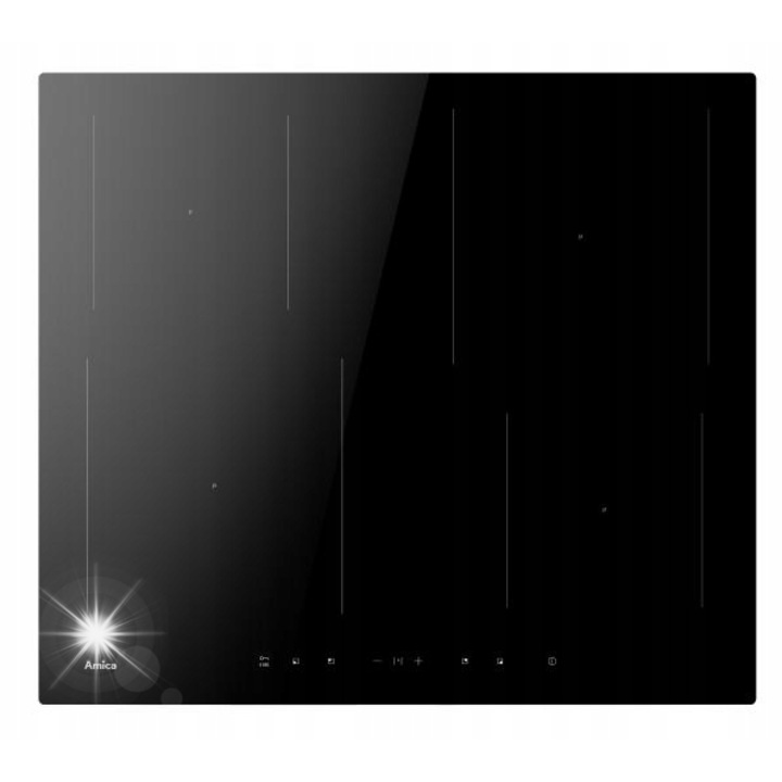 Електрически котлон Amica PIE6540PTU 3.0, 4 зони, черен, 59,2x6x52,2см