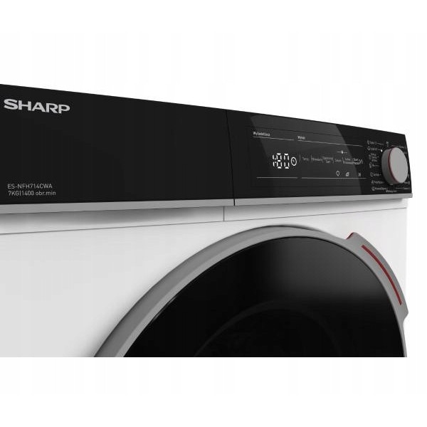 Masina de spalat rufe Sharp ES-NFH714CWA, 7 kg, 1400 rpm, alb, 53x60x85 cm