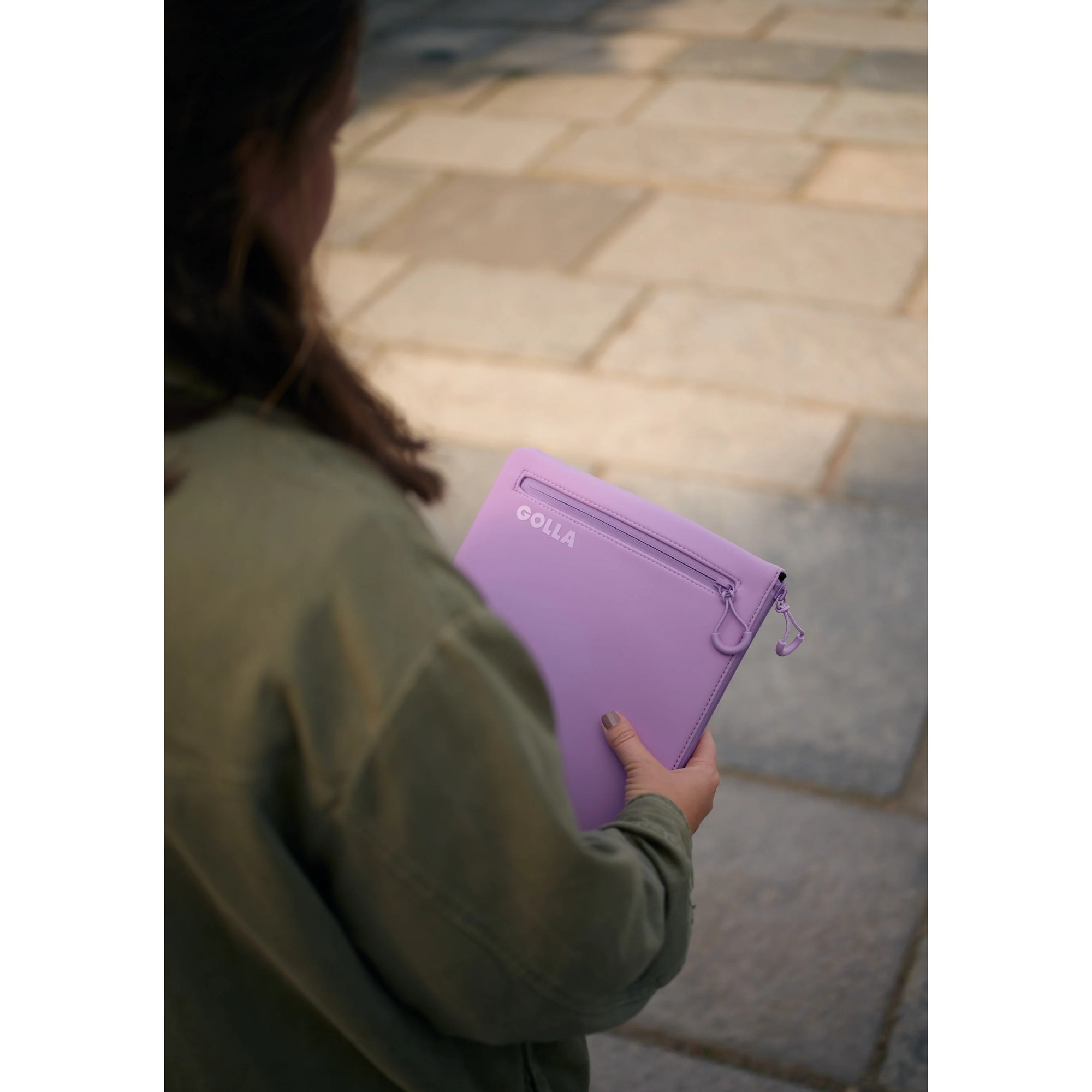 Geanta laptop Golla Sleeve Metro, neopren, 15", pastel lilac, 36,3x25,1x1,8cm