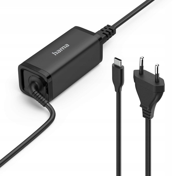 Incarcator laptop Hama USB-C 45W, 5-20V, 1,2m, cu organizator cablu