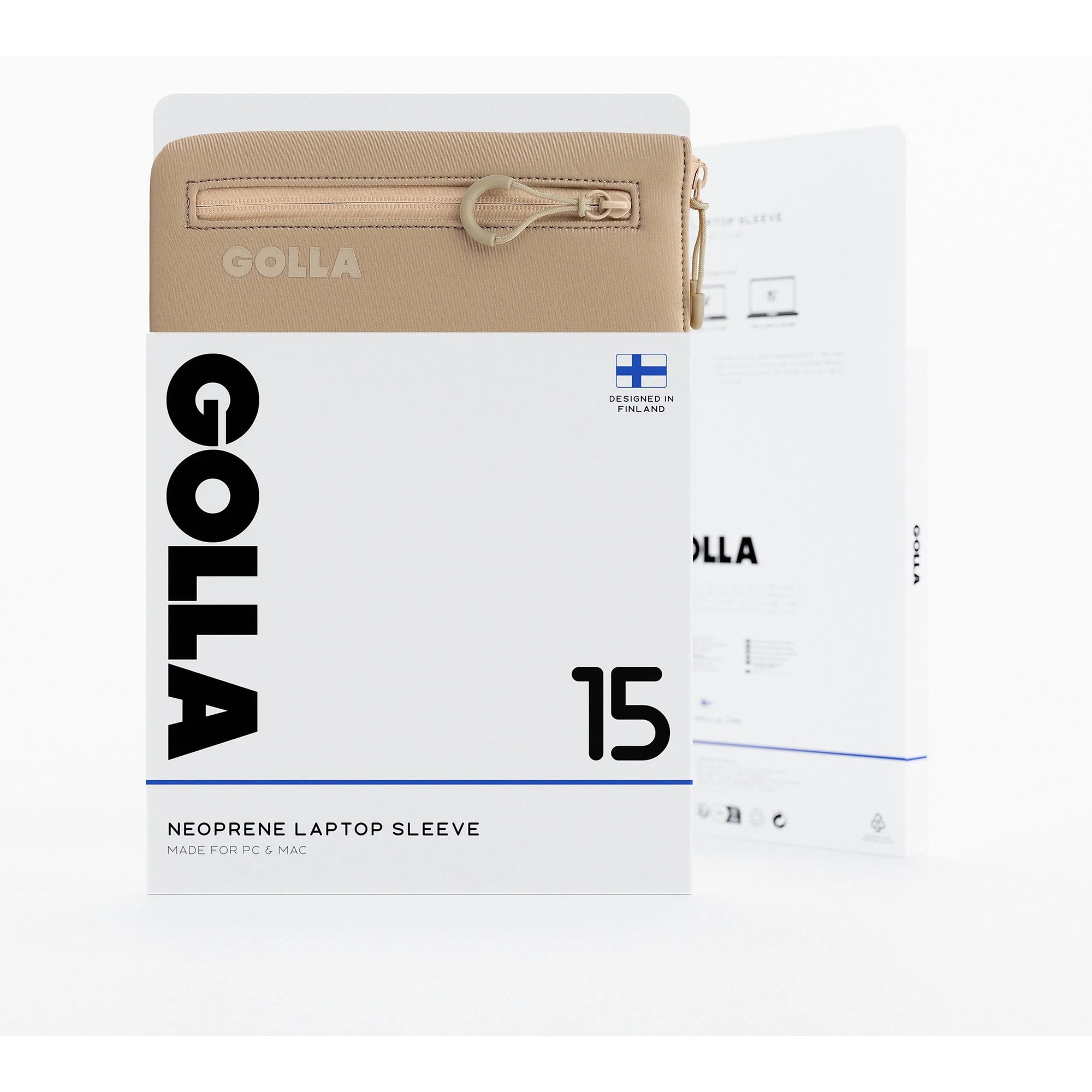Etui laptop Golla Sleeve Metro, neopren, 15", cafea, 36,3x25,1x1,8cm