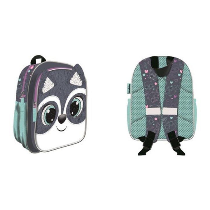 Раница Малък Енот, St. Majewski, 1 отделение, 2 странични джоба, 27x21x12,5см, 7л