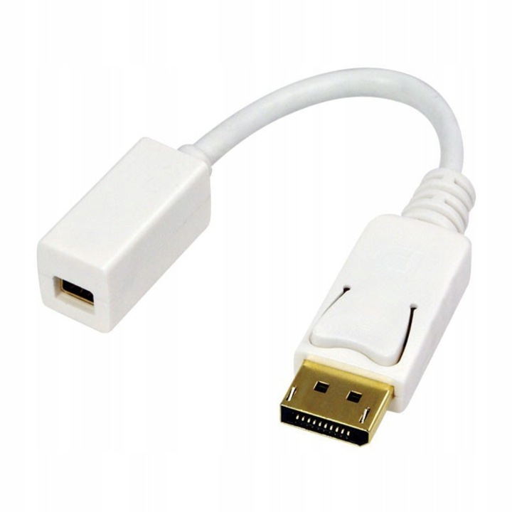 Адаптер LogiLink DisplayPort - mini DisplayPort, бял