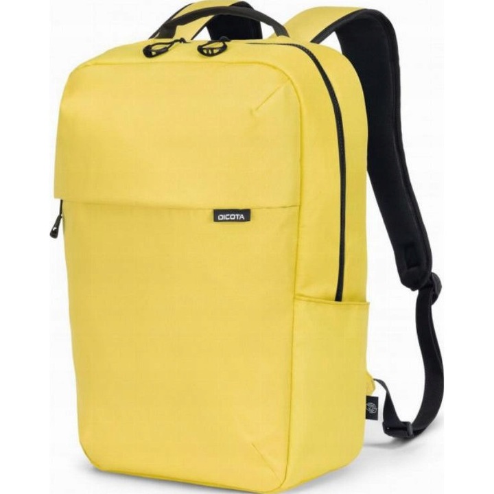 Раница за лаптоп Dicota COMMUTER 13-16", лимонено жълт, 290x440x150mm, 0.44кг