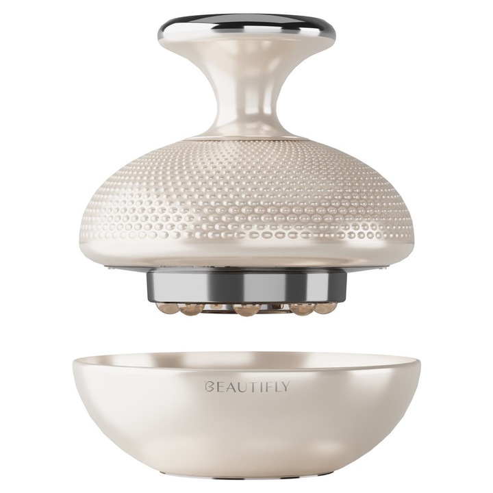 Ръчен масажор BEAUTIFLY B-Lumix Body, антицелулитен, EMS, бежов, 5W