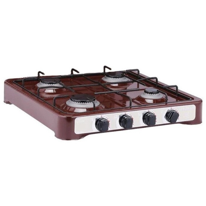 Harlem gáztűzhely, 4 égős, földgáz üzemű, kompakt kialakítású, könnyen kezelhető