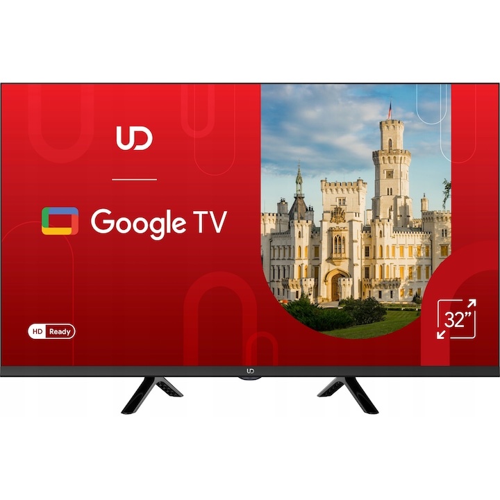 Телевизор LED 32" BamTrade, HD Ready, Android TV 11, черен, 1366x768px