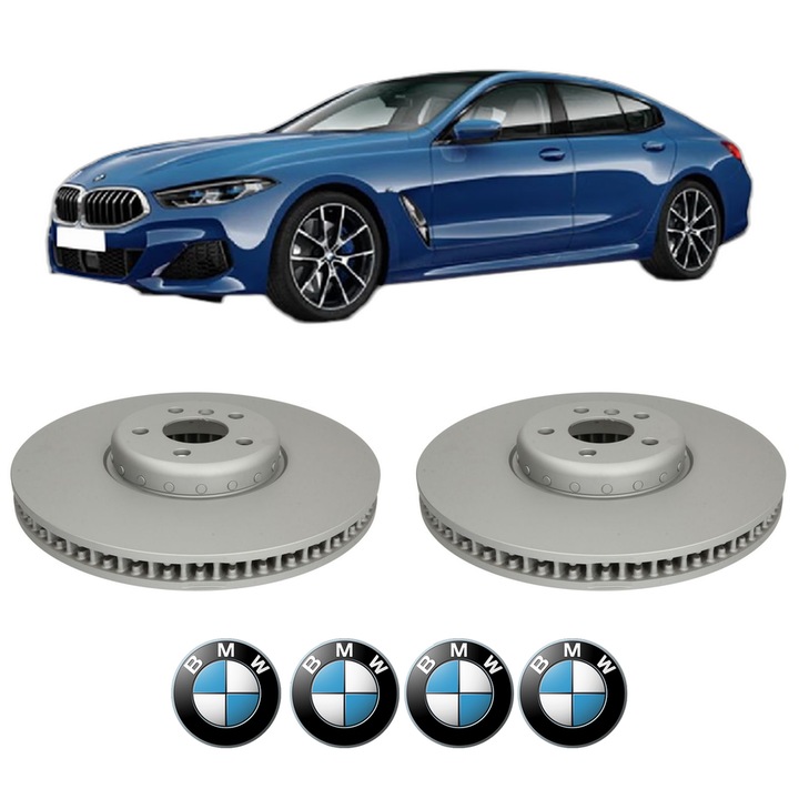 Set 2 discuri frana Fata BMW Seria 8 Coupe (G15, F92) din 2018-2020, KW 235 CP 320 CMC 2993, Auto, Bosch, 4 Stickere auto cu BMW Seria
