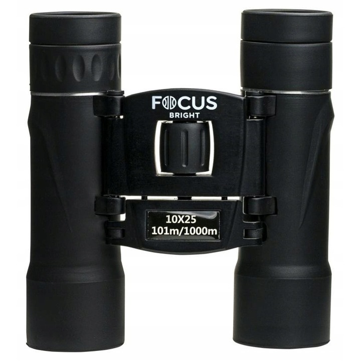Бинокъл Focus Bright 10x25, 10x увеличение, 25мм диаметър, пълен комплект