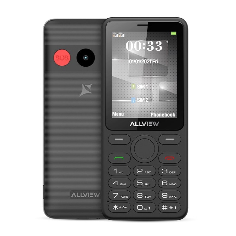 Telefon mobil Allview M40 Connect, 4G, Dual SIM, Radio, Bluetooth, Dark Grey