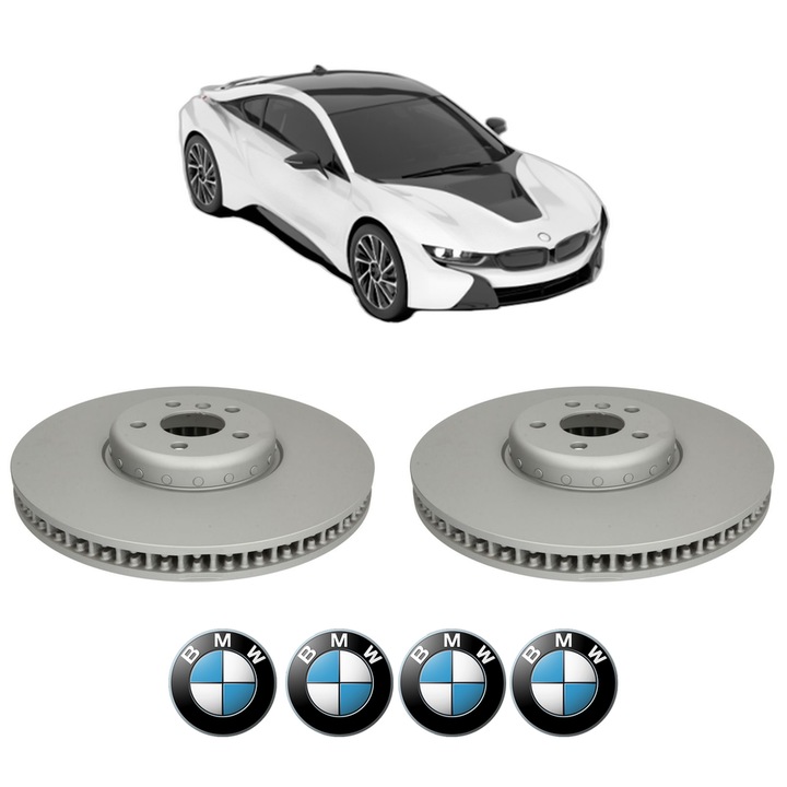 Set 2 discuri frana Fata BMW Seria 8 Convertible (G14, F91) din 2018-2020, KW 235 CP 320 CMC 2993, Auto, Bosch, 4 Stickere auto cu BMW Seria