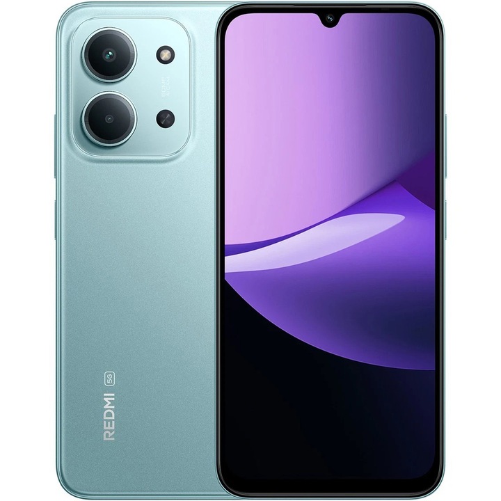 Мобилен телефон Xiaomi Redmi 15C, 4GB RAM, 128GB, 5G, ментово зелен