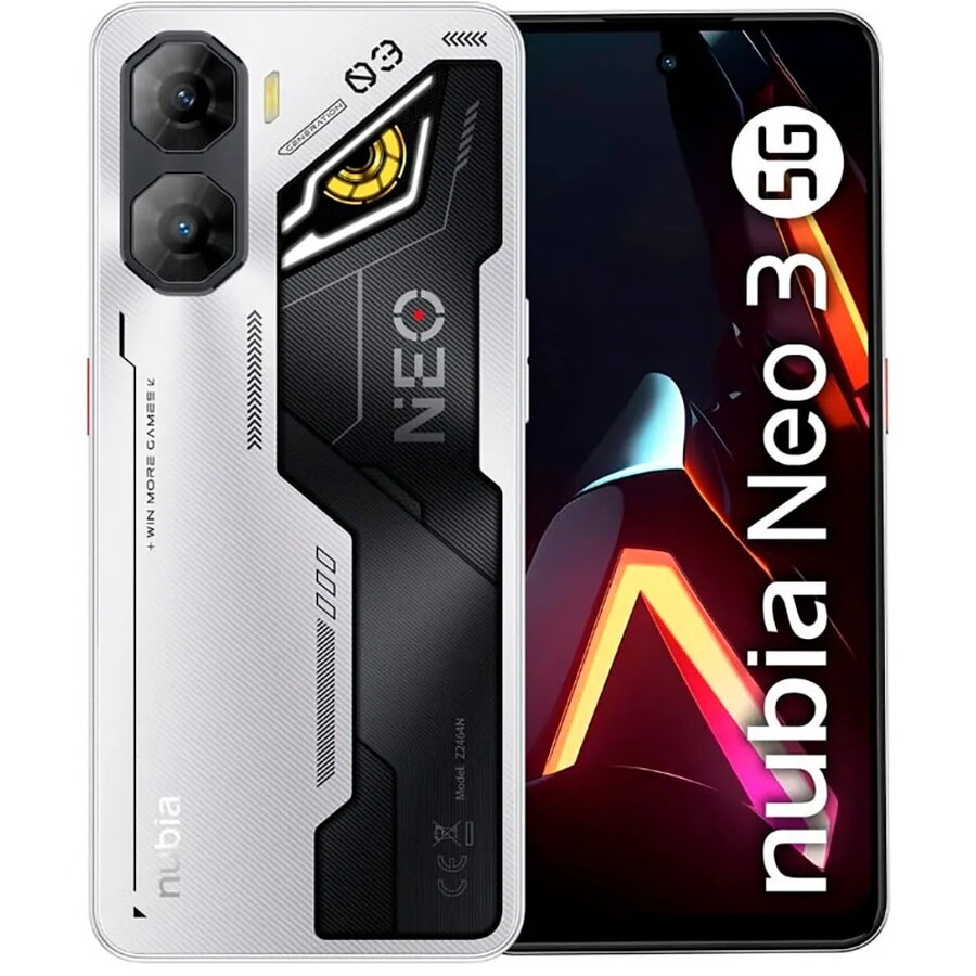 Telefon mobil Nubia Neo 3, Dual Sim, 8GB RAM, 256GB, 5G, Cyber Silver