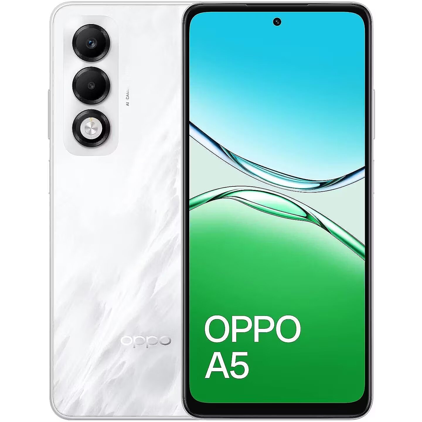 Telefon mobil OPPO A5, 6GB RAM, 128GB, Misty White