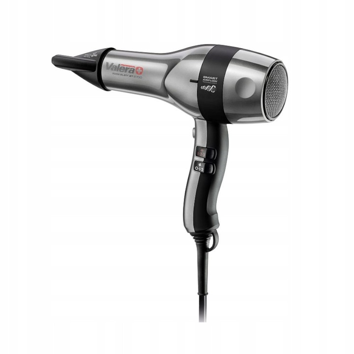 Сешоар Valera 8700, 2400W, SMART AIR FLOW технология, черен цвят, с дифузер, въртящ се кабел 3м