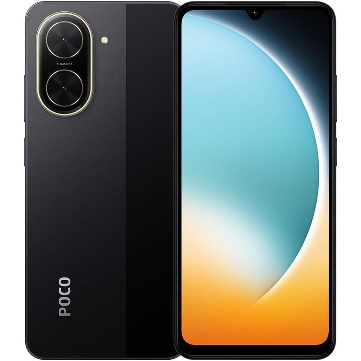 Смартфон Poco C71, 4GB RAM, 128GB, Черен