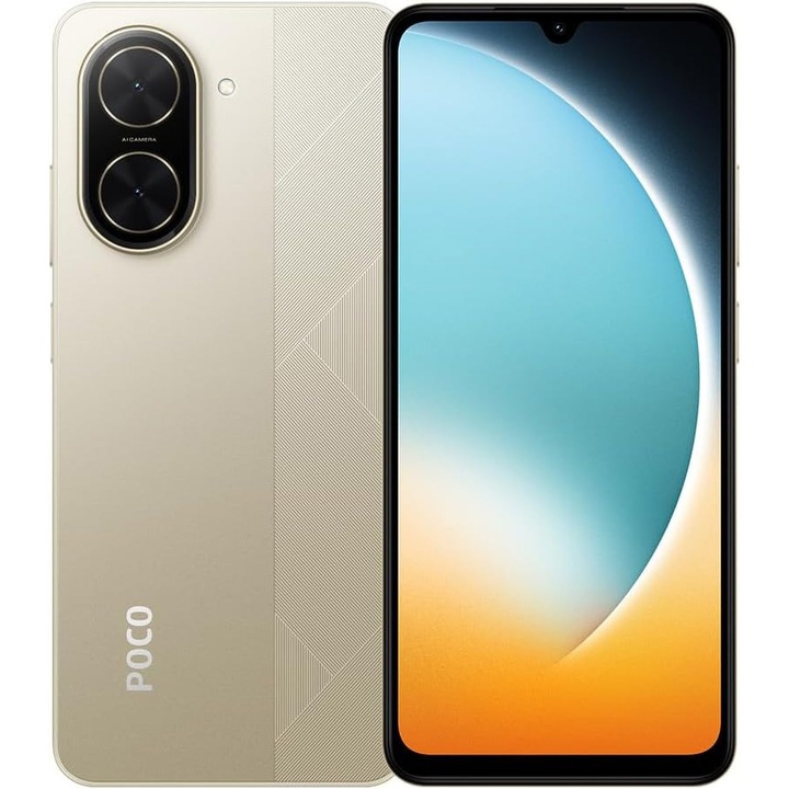Telefon mobil Poco C71, 4GB RAM, 128GB, Gold