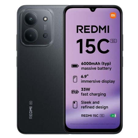Telefon Mobil Xiaomi Redmi 15C, Procesor Octa-Core, 4GB RAM, 128GB