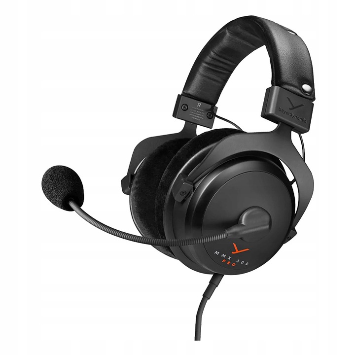 Геймърски слушалки Beyerdynamic, MMX 300 PRO, черни, с микрофон и разглобяем кабел