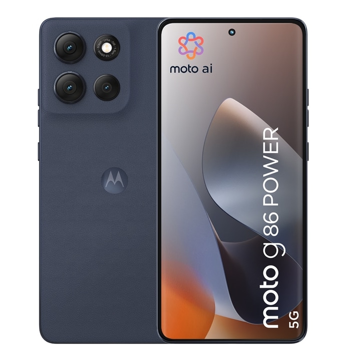 Telefon Mobil Motorola Moto G86 Power, Procesor Mediatek Dimensity 7300, P-OLED 6.67