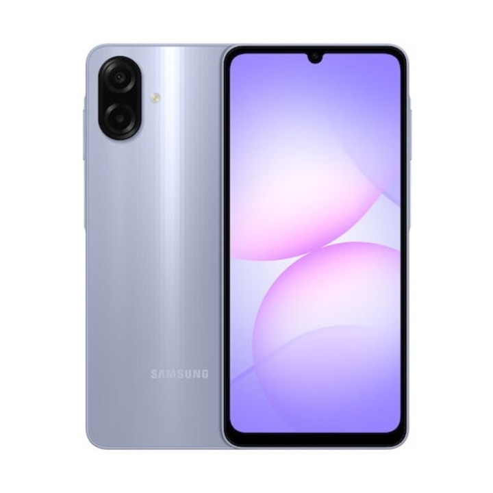 Telefon mobil Samsung Galaxy A07, 128GB, 6GB RAM, 4G, Light Violet