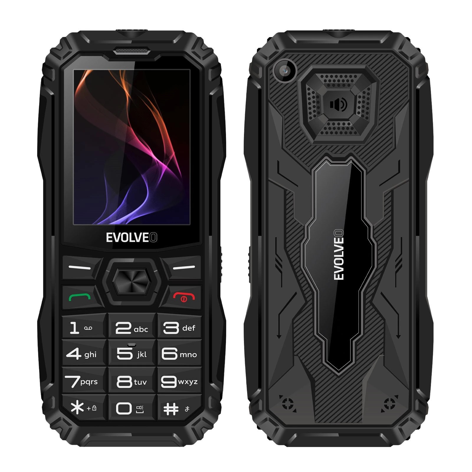 Telefon mobil cu taste, EVOLVEO MaxPhone A1, Dual SIM, negru, 2.4 inch, 1800 mAh
