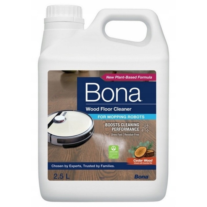 Solutie de curatare pentru podele din lemn, Bona, 2,5 l, pH echilibrat, bazat pe apa