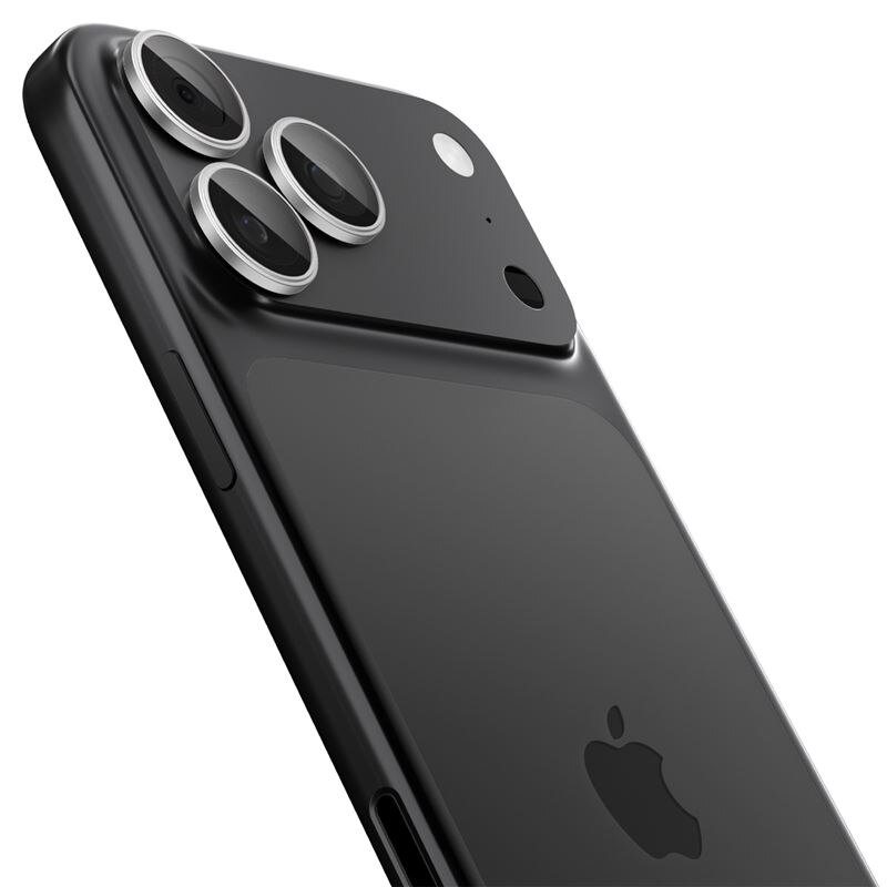 Set 2 folii sticla Spigen Glass tR EZ Fit Optik Pro, Sistem Montare, compatibila cu iPhone 14 Pro/Pro Max, 15 Pro/Pro Max, 16 Pro/Pro Max, 17 Pro/Pro Max, Silver