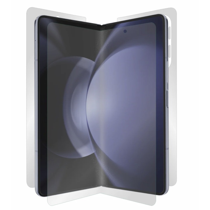 Folie de protectie 360°, fata, spate, laterale, compatibil cu Samsung Galaxy Z Fold5, Alien Surface, Transparent