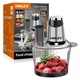 Tocator de Alimente HALEY HY-1243, 1200W, 6 Functii, Lama Inox cu 6 Foi, Capacitate 3.5L