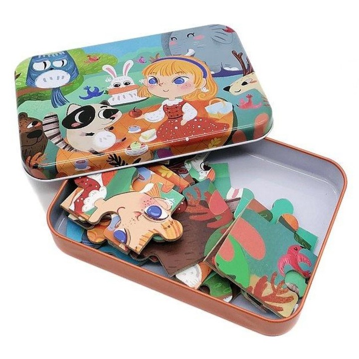 Puzzle 22 elem, ADAR, fém