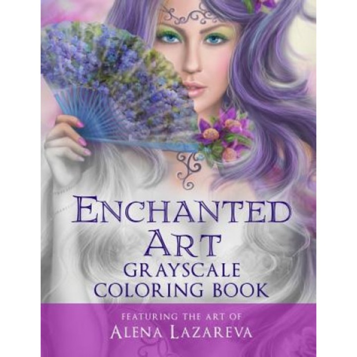 Enchanted Art Grayscale Coloring Book: For Grown-Ups, Adult Relaxation, Cheryl Casey (Author)