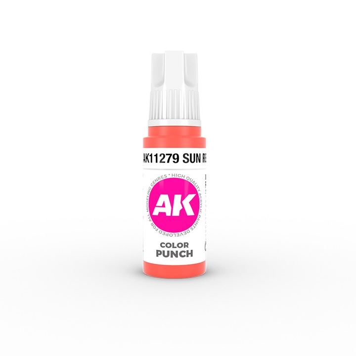 Festék AK11279 Napvörös 3Gen Akril Color Punch, AK Interactive, 17 ml