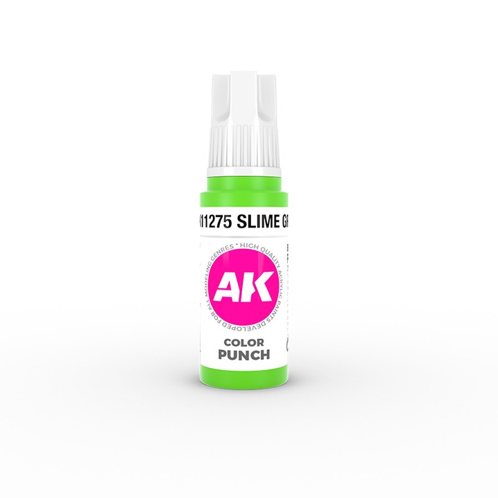 AK11275 Nyálkazöld 3Gen Akril Color Punch festék, AK Interactive, 17 ml