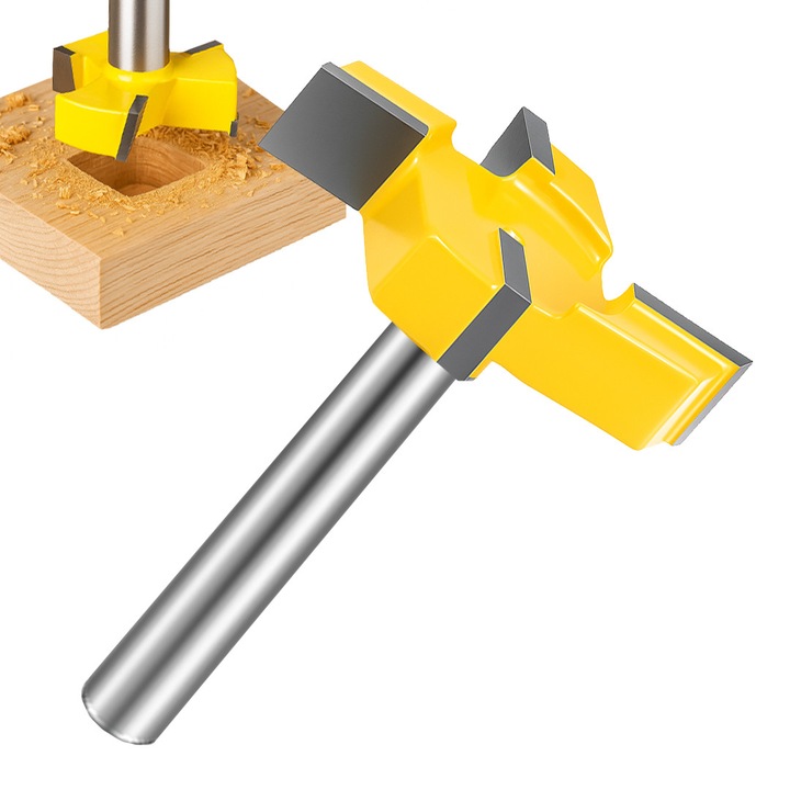 Frez pentru lemn, Pixel, 51mm, 4 taisuri, 8mm, galben