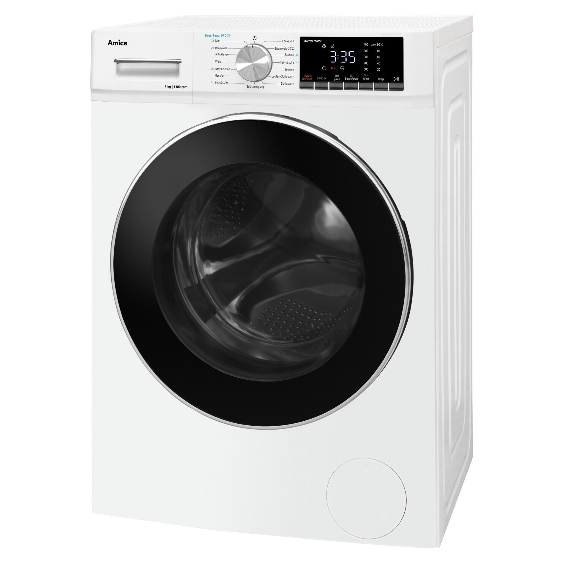 Masina de spalat rufe Amica WA474084, 7 kg, 1400 rpm