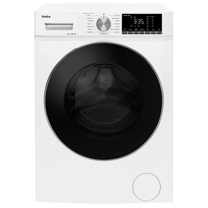 Masina de spalat rufe Amica WA474084, 7 kg, 1400 rpm