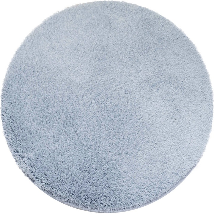 Covoare set Okragly Dywan Alpaca Strado 140x140cm, gri deschis, 15mm grosime