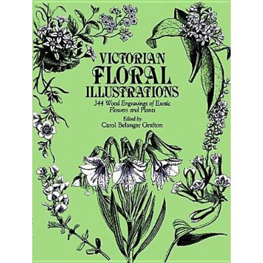 Victorian Floral Illustrations: 344 Wood Engravings of Exotic Flowers and Plants, Carol Belanger Grafton (Author)