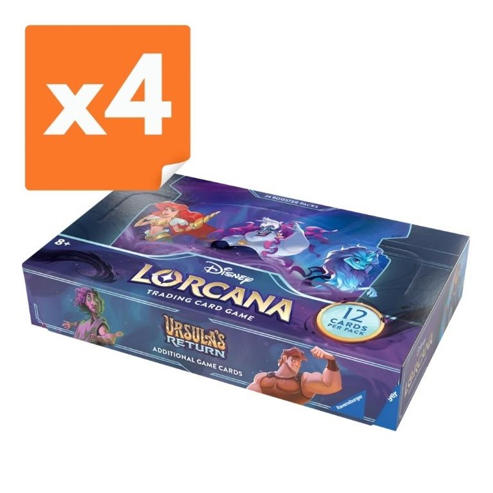 Комплект Настолни игри, Дисни Лоркана (Set04), 4x24 бустера, многоцветен