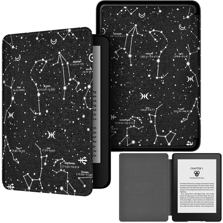 Grafikus tok Kindle Paperwhite 6-hoz, többszínű, automatikus alvás/ébresztés funkcióval