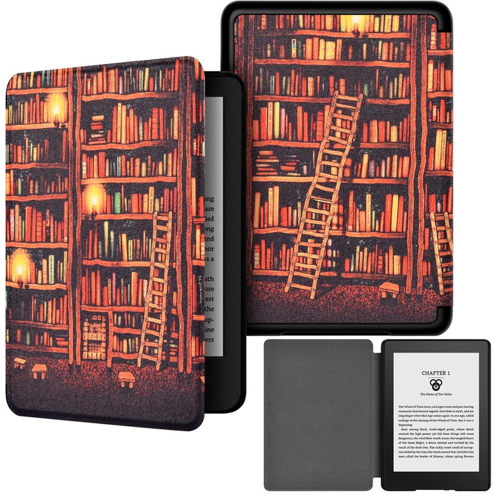 Grafikus tok Kindle Paperwhite 6-hoz, sokszínű, automatikus alvó/ébresztő funkcióval