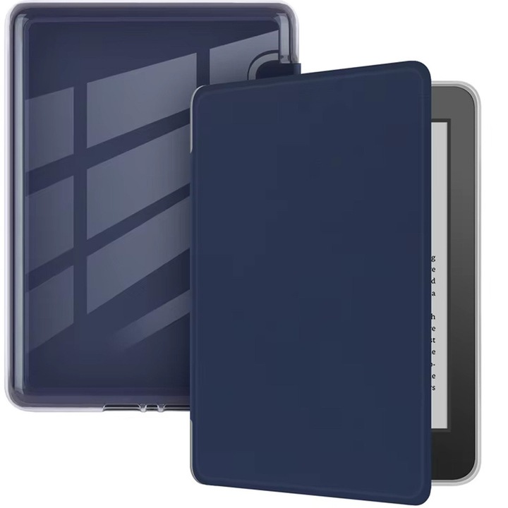 Akril tok Kindle Paperwhite 6/ Colorsoft/ Signature Edition, gránát, átlátszó, 1 darab