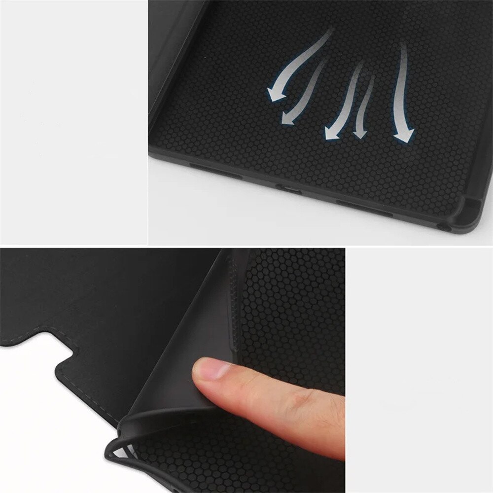 Husa din piele pentru Lenovo Tab M11 10.95", STRADO, cu suport, culoare bruna